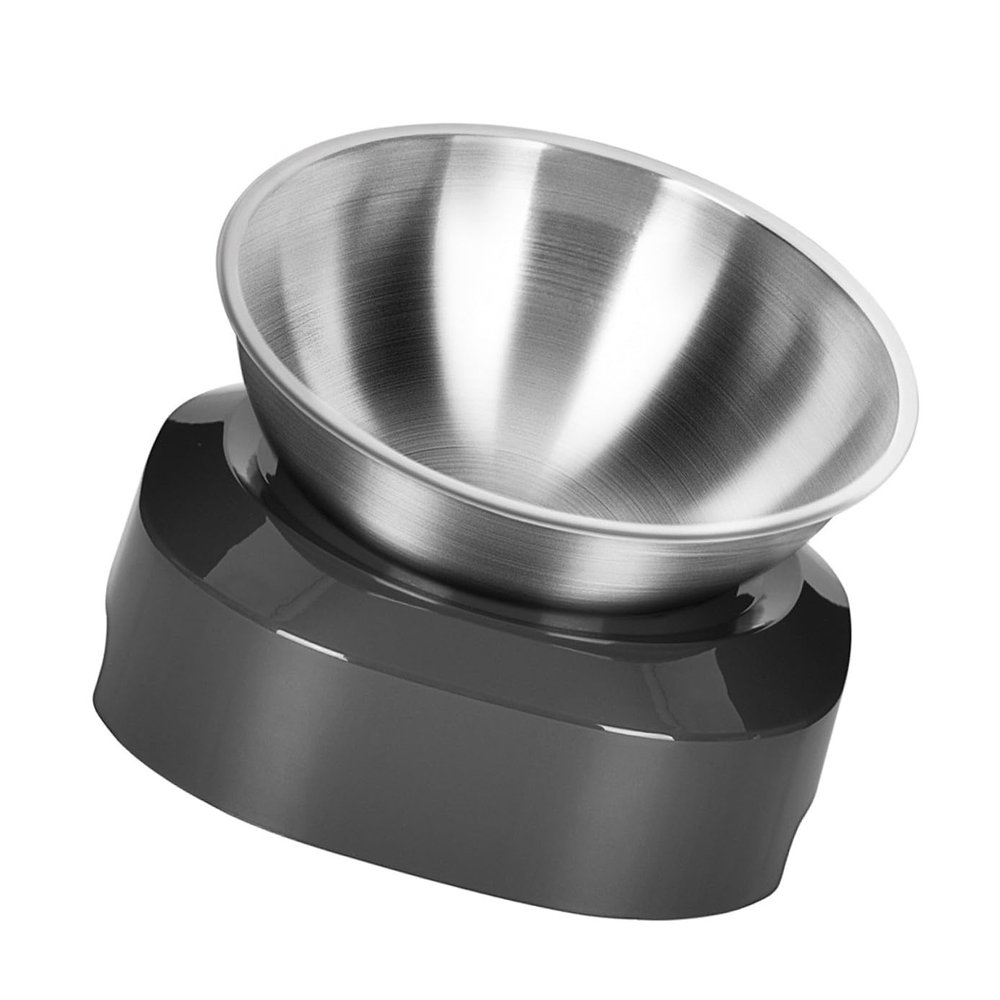 Adjustable Angled Stainless Steel Cat Food Bowl