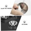 Adjustable Angled Stainless Steel Cat Food Bowl view 3