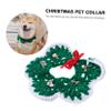 BCOATH Adjustable Christmas Dog Collar with Triangle Scarf view 2