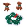 BCOATH Adjustable Christmas Dog Collar with Triangle Scarf view 3