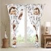 Homemissing Hedgehog Curtains for Kids, 175 x 140 cm, Cute Wildlife Window Curtains view 4