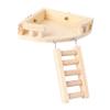 Yardwe Wooden Hamster Ladder for Small Animal Cages view 1