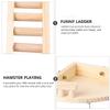 Yardwe Wooden Hamster Ladder for Small Animal Cages view 3