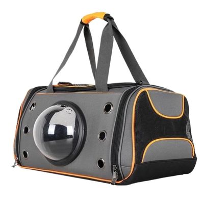 RUVOO Cat Carrier Bag, Portable Pet Backpack, Orange, 50 × 27 × 31 cm
