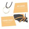 INOOMP 5-Piece Reptile Harness Set for Lizards and Geckos view 3