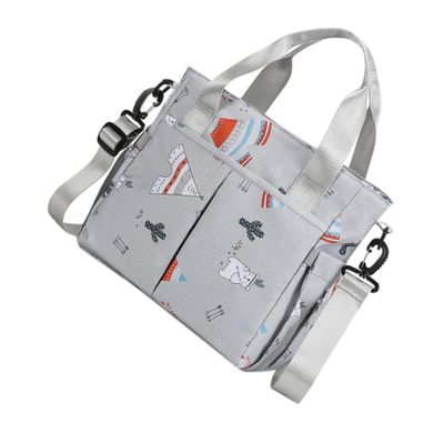 VICASKY Elegant Nylon Diaper Bag Organizer for Babies with Shoulder Strap and Multiple Compartments