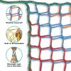 VXHCS Climbing Rope Net, Playground and Balcony Safety Net, 4.5 cm/5 mm, for Stair Railings, Double-Layer Knotless Polyester Rope Net (1 x 6 m) view 2
