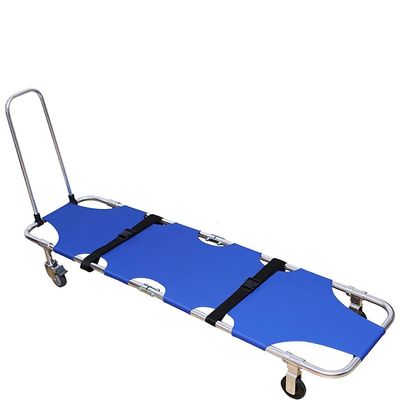 CAFIEDR Portable Folding Aluminum Rescue Stretcher with Four Wheels