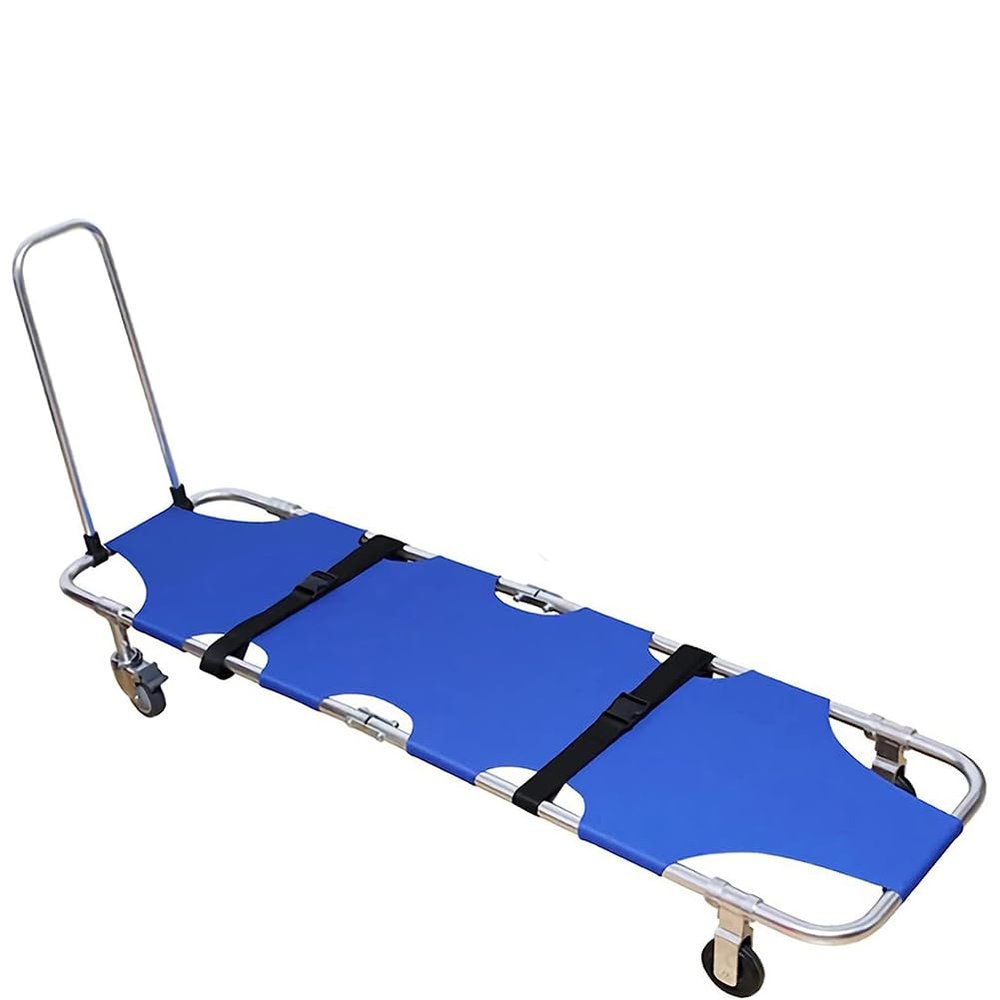 CAFIEDR Portable Folding Aluminum Rescue Stretcher with Four Wheels