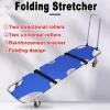 CAFIEDR Portable Folding Aluminum Rescue Stretcher with Four Wheels view 4