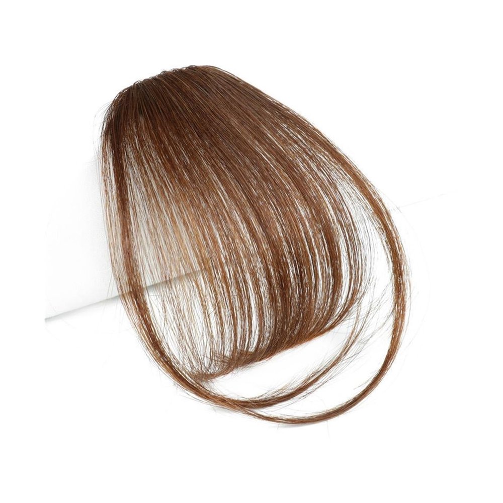 Clip-In Synthetic Air Bangs Hairpiece, Black-Brown, Color 18-2M30