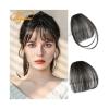 Clip-In Synthetic Air Bangs Hairpiece, Black-Brown, Color 18-2M30 view 2
