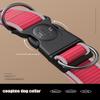 Coogime Dog Collar, Soft Padded Neoprene Nylon for Medium and Large Dogs, Adjustable and Reflective for Training (Red, L) view 3