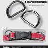 Coogime Dog Collar, Soft Padded Neoprene Nylon for Medium and Large Dogs, Adjustable and Reflective for Training (Red, L) view 4