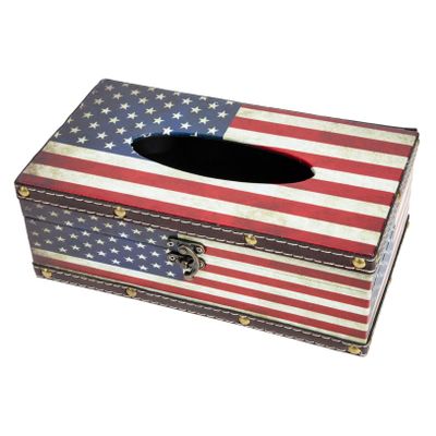 MUCKLILY Retro European-Style Tissue Box and Napkin Holder, Sturdy and Easy to Open for Living Rooms and Bedrooms