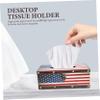 MUCKLILY Retro European-Style Tissue Box and Napkin Holder, Sturdy and Easy to Open for Living Rooms and Bedrooms view 2