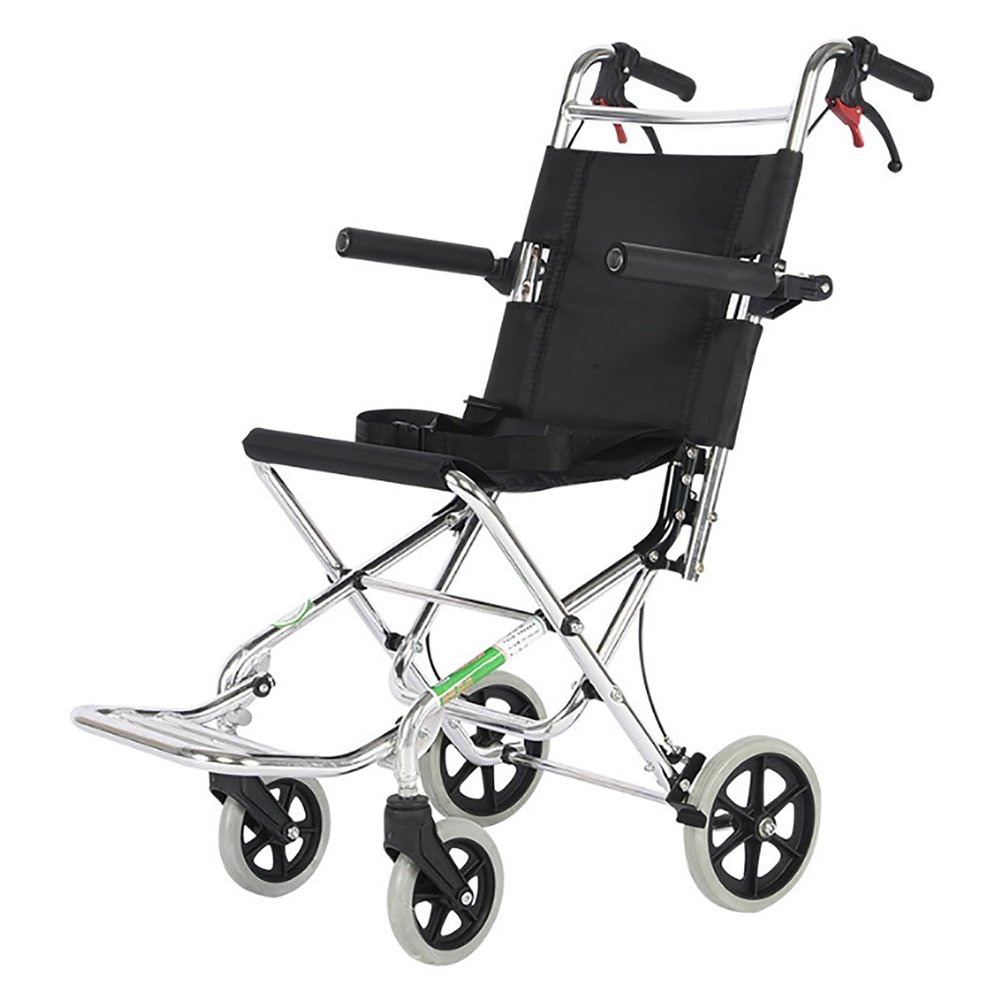 Foldable Transport Wheelchair for Adults and People with Disabilities, Aluminum, Color C