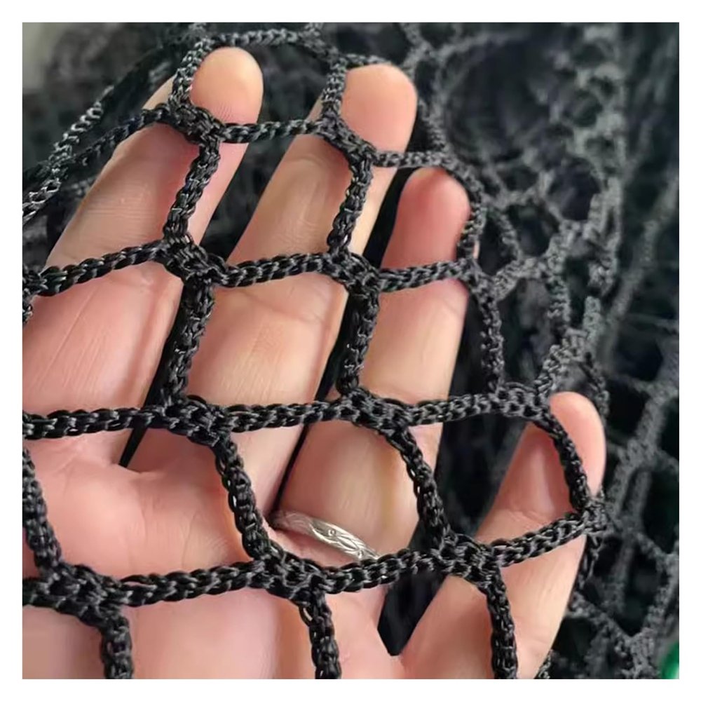 VXHCS Climbing Play Net, Double-Layer Fall-Protection Net, 4 cm/5 mm, Knotless Polyester Netting, 1.5 x 2 m