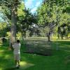 VXHCS Climbing Play Net, Double-Layer Fall-Protection Net, 4 cm/5 mm, Knotless Polyester Netting, 1.5 x 2 m view 4