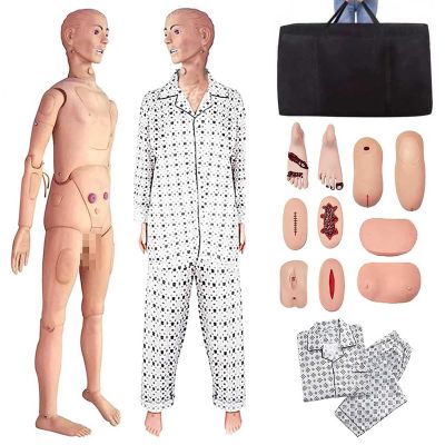 Life-Size PVC Nursing Manikin with Replaceable Genitalia and Pressure Ulcer Modules