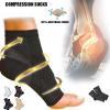 2 Pairs White Compression Socks for Nighttime, Orthopedic, Size 40–46 view 2