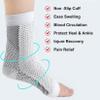 2 Pairs White Compression Socks for Nighttime, Orthopedic, Size 40–46 view 4