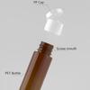 PQPAUTY 4-Pack 30 ml Transparent Plastic Lotion Bottles with Black Flip Caps view 4