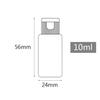 PQPAUTY 6-Pack 10 mL Brown Plastic Lotion Bottles with White Flip Caps view 2