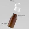 PQPAUTY 6-Pack 10 mL Brown Plastic Lotion Bottles with White Flip Caps view 4