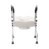Aluminum Raised Toilet Seat with Armrests, 11 cm, Adjustable, 150 kg Capacity view 1
