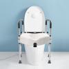 Aluminum Raised Toilet Seat with Armrests, 11 cm, Adjustable, 150 kg Capacity view 4