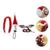 BESPORTBLE 2-Piece Reptile Costume Set with Adjustable Harness, Christmas Hat and Scarf for Lizards view 2