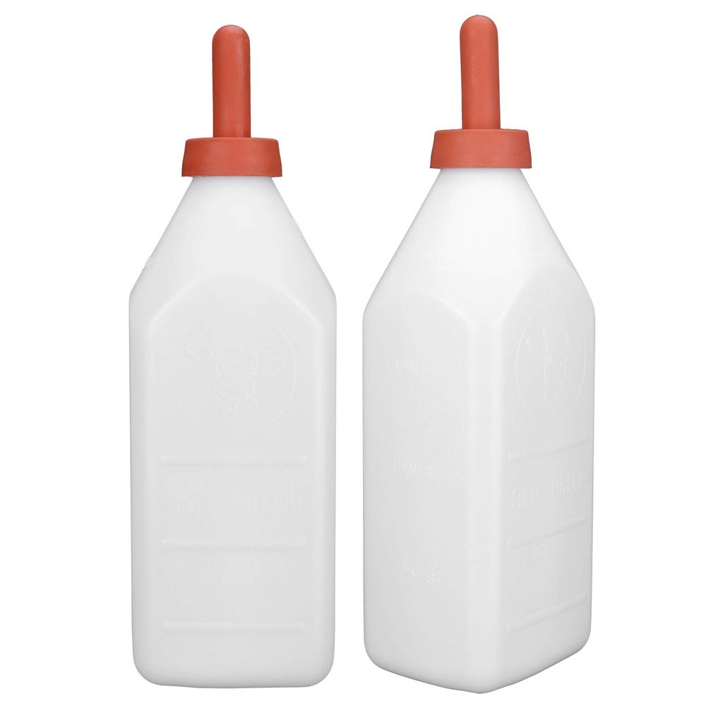Calf Milk Feeder, Portable Nursing Bottle for Livestock, 4 L Large Capacity