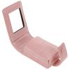 Pink PU Lipstick Case with Mirror, Small Cosmetic Bag view 1