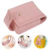 Pink PU Lipstick Case with Mirror, Small Cosmetic Bag view 4