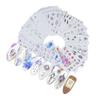FOMIYES 80-Piece Water-Transfer Nail Art Sticker Set view 3