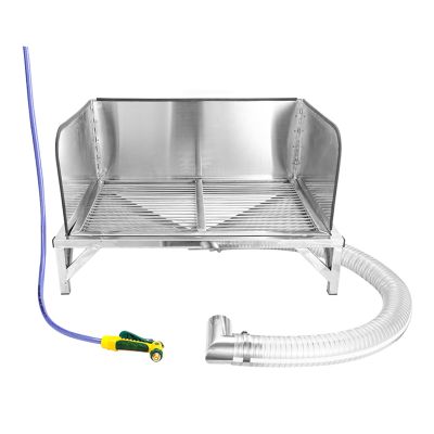 Stainless Steel Dog Toilet for Indoor & Outdoor Use, 94 x 60 cm