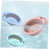 KOMBIUDA Foldable Baby Wash Basin with Cartoon Pattern, Plastic view 4