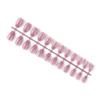 osiuujkw 24 Short Ballerina Coffin Fake Nails, Scratch-Resistant Acrylic Nails, 36 Taro Purple view 1