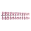 osiuujkw 24 Short Ballerina Coffin Fake Nails, Scratch-Resistant Acrylic Nails, 36 Taro Purple view 2