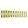 osiuujkw 24-Pack Short Ballerina Coffin False Nails, Scratch-Resistant Acrylic Nails, 21 Avocado Green view 2