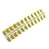 osiuujkw 24-Pack Short Ballerina Coffin False Nails, Scratch-Resistant Acrylic Nails, 21 Avocado Green view 3