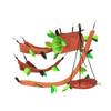 Kisangel 15-Piece Hamster Toy Set with Plush Swing and Hanging Tree Leaf view 2