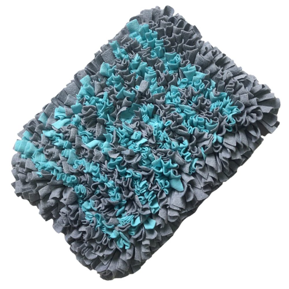 HAPINARY Blue Fabric Pet Snuffle Mat with Creative Design, Easy to Clean, Slow-Feeding Mat