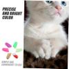 Cat Nail Caps for Scratch Protection, 140 Pieces, 7 Silicone Colors, Size L view 3