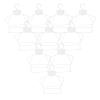 MAGICLULU 10-Pack Plastic Hangers for Girls' Toddler Clothing, Non-Slip and Space-Saving, White view 1