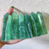 CZAOINCU Natural Green Fluorite Quartz Crystal Tower view 2
