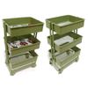 Rolling Cart Storage Display Shelf for 1:12 Miniatures view 2