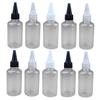 FRCOLOR 20-Pack Transparent Plastic Squeeze Bottles with Flip-Top Caps, Refillable, for Pigments and Liquids, Random Colors view 2