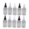 FRCOLOR 20-Pack Transparent Plastic Squeeze Bottles with Flip-Top Caps, Refillable, for Pigments and Liquids, Random Colors view 3